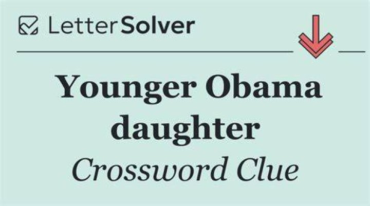Younger Obama daughter Crossword Clue