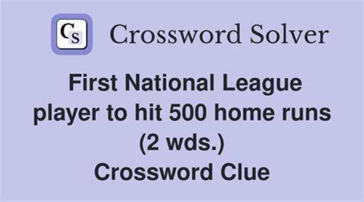 Youngest M.L.B. player to hit 500 homers Crossword Clue